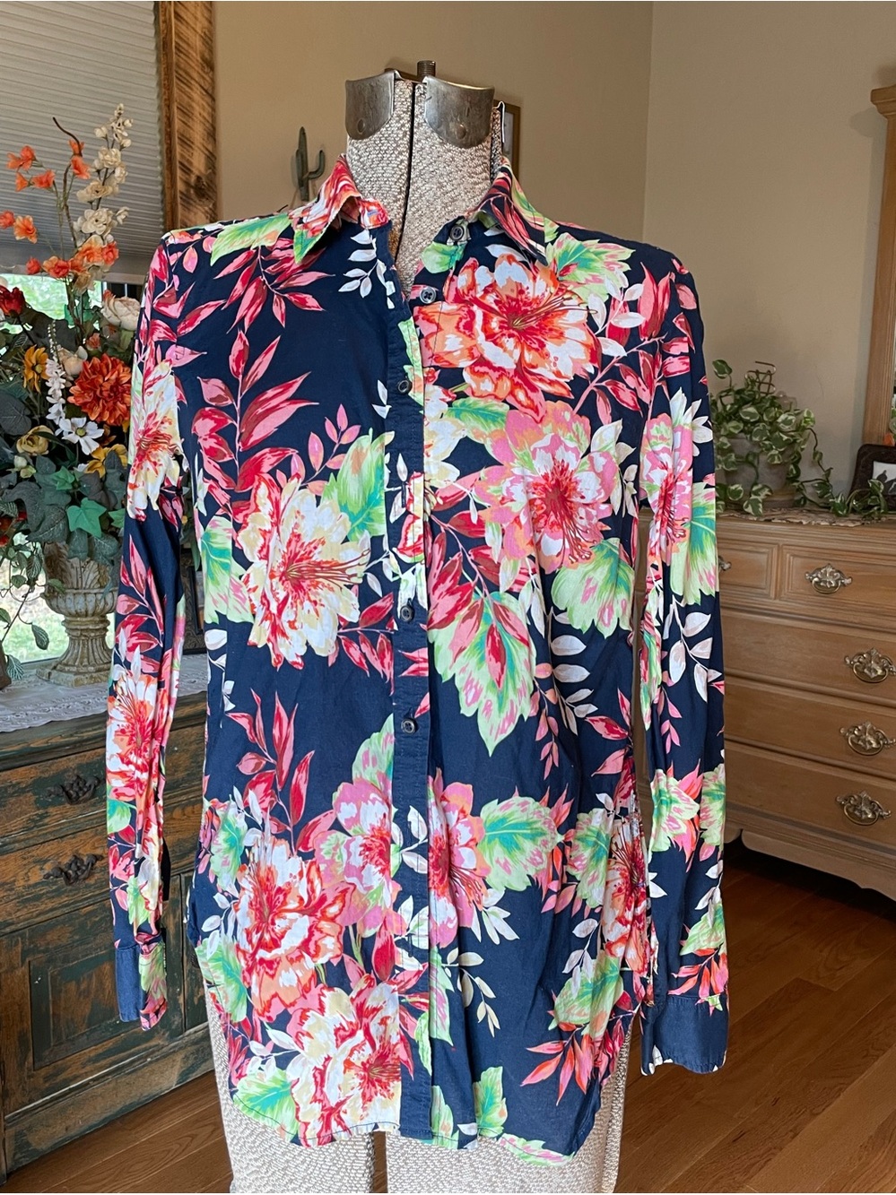 Talbots Floral Blouse